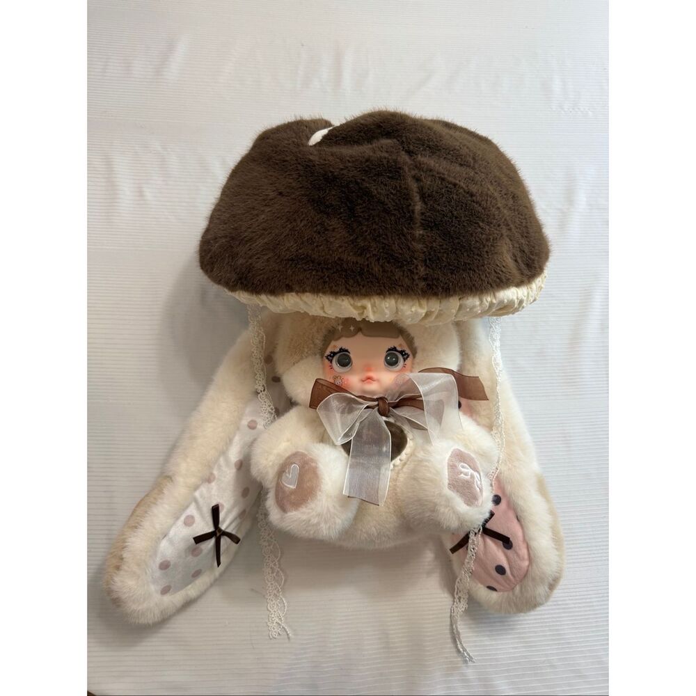 Nommi Mushroom Hat 400% Blind Box Confirmed Plush Doll Toy - Mocha No Box